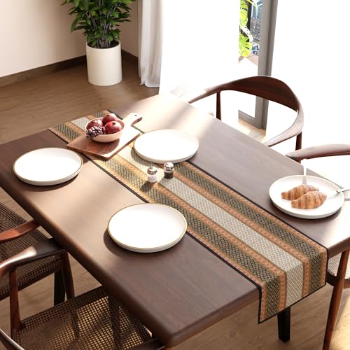 Image of Encasa XO Dining Table Runner 4 Seater, Handcrafted Madurkathi River Grass