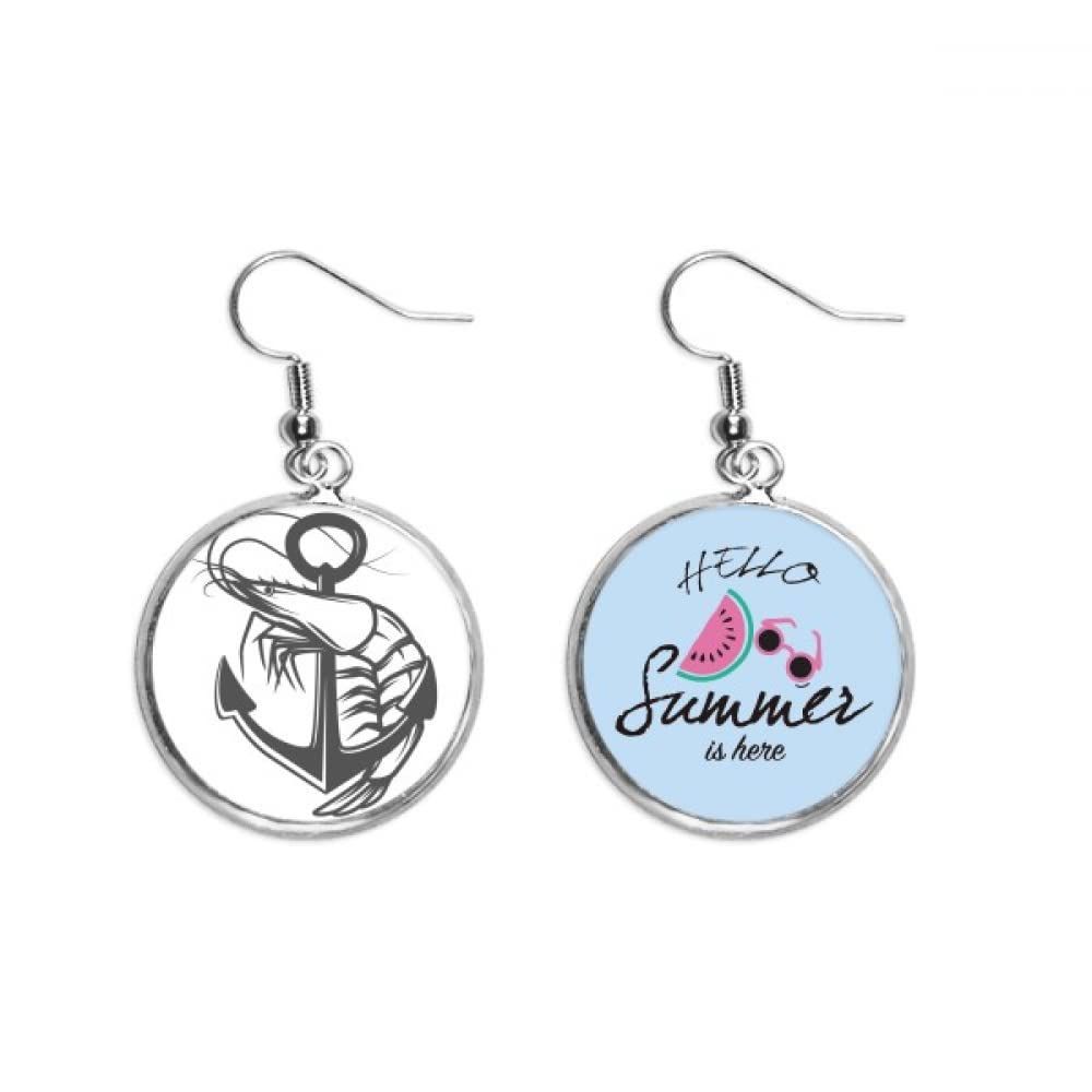 Pendientes de sandía y organismo marino accesorios de verano lóbulo 5