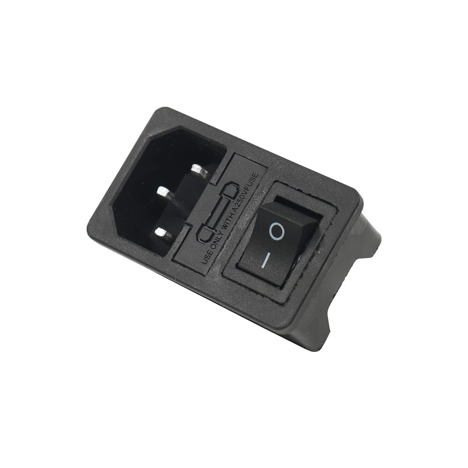Electronic Spices Pack Of 2 IEC Power Entry Module Male 3 Position, 250VAC, 15 Amp Switch/Fuse Straight,-image-34