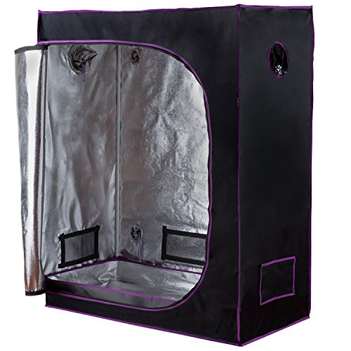 image for Apollo Horticulture 48”x24”x60” Mylar Hydroponic Grow Tent for I