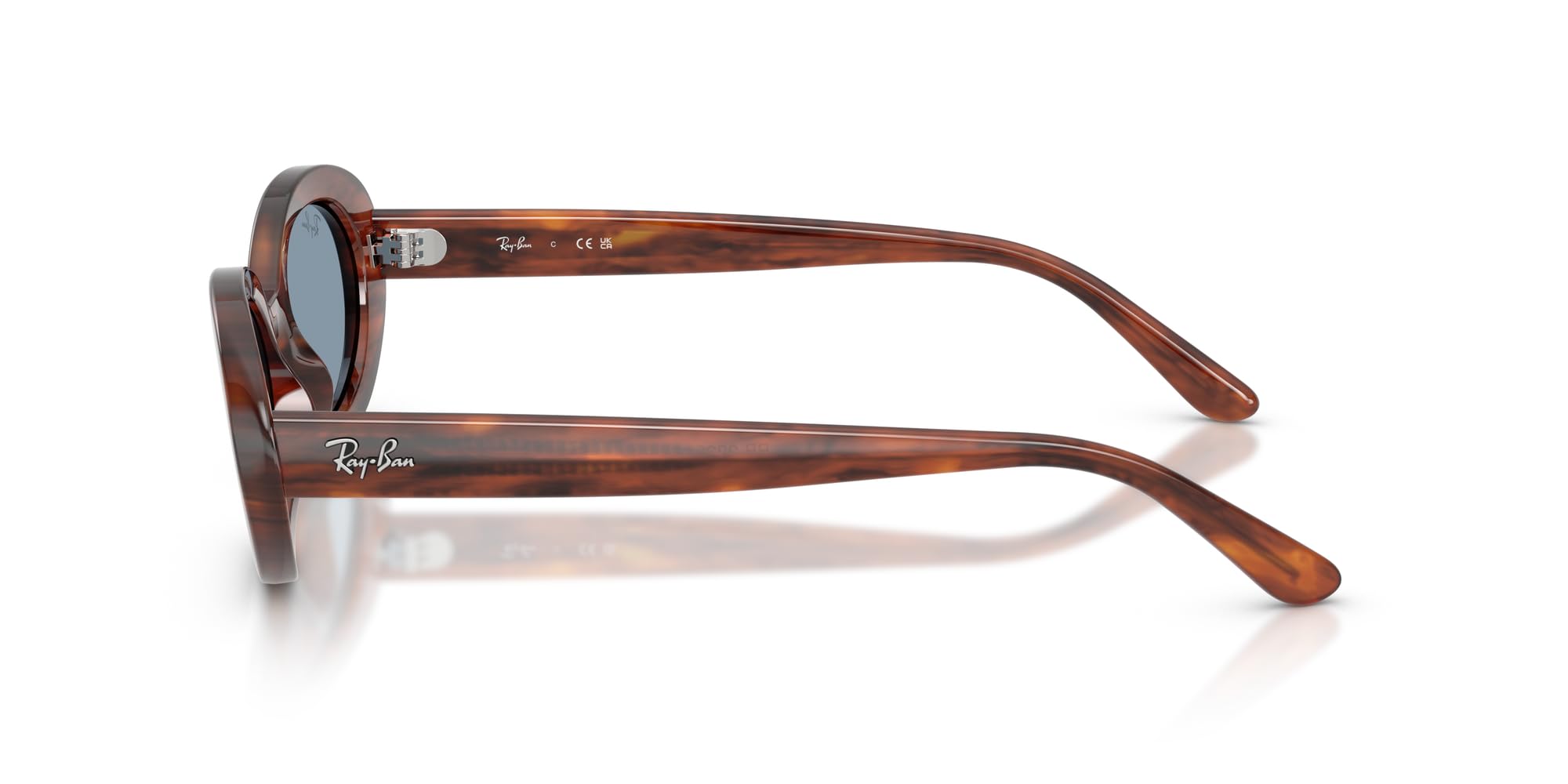 RAY-BAN Occhiali da sole ovali da donna con lenti blu protette UV - 0RB2223954/5654