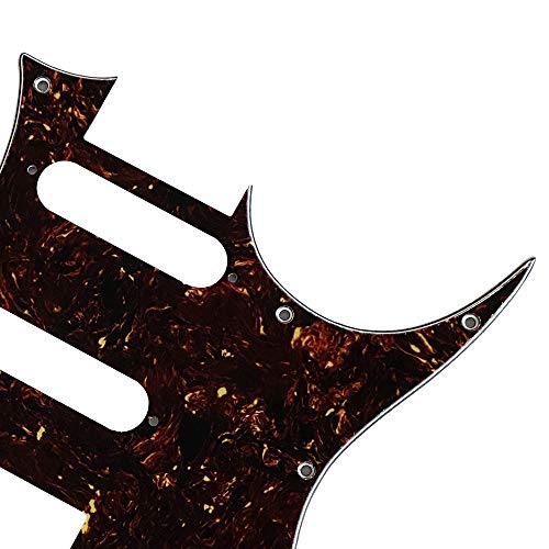 Pickguard personnalisé pour guitare Ibanez RG40 HSS Style (4 plis marron tortue) - Les Beatles, Paul McCartney, John Lennon, RIngo Starr, George Harrison Pickguard personnalisé pour guitare Ibanez RG40 HSS Style (4 plis marron tortue) – Image 4