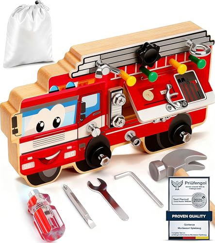 Gontence Montessori 3 4 años – Juguete Infantil de 3 4 5 6 años – Tabla Montessori – Juguete de Madera para niña y niño – Curso de motricidad Fine Enfant