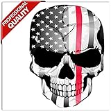 Größe: 10cm x 7.5cm. SkinoEu® 2 Stück Vinyl Aufkleber Autoaufkleber Skull Schädel Totenkopf Knochen USA Flagge Vereinigte Staaten Von Amerika Horror Stickers Auto Moto Motorrad Fahrrad Helm Fenster Tuning B 42