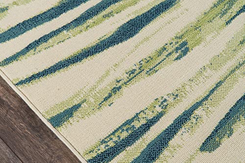 Momeni Baja Palm Leaf Area Rug, 7 Ft 10 In X 10 Ft 10 In, Green #TOP2