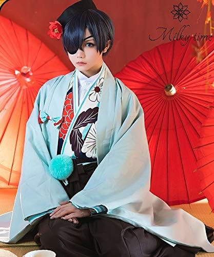 Amazon Co Jp Milky Time 黒執事 Black Butler 幽喜茶屋 コスプレ 礼服 和服 浴衣 着物 衣装 コスチューム シエル 幽喜茶屋 ハロウィン ホビー