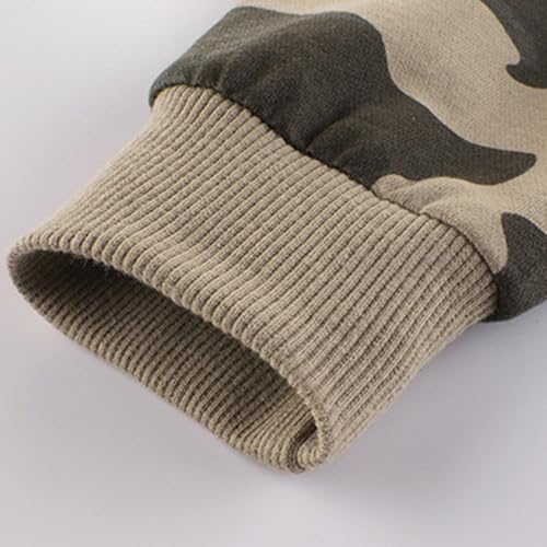 Boys Camouflage Pants Sweatpants Basic Active Fleece Trousers Elastic Waist Pull-On Jogger Pants Fall Winter2