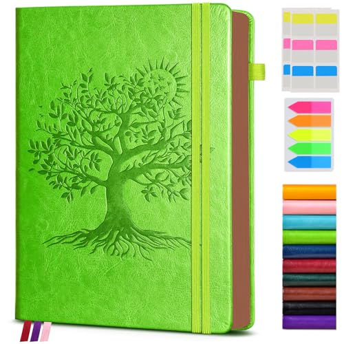 Image of Vintage Leather Journal with 300 Numbered Pages,A4 Lined Journal for Men Women,Daily Journals for Writing,College Ruled Notebook for Work,School,Note taking,Travel Diary,Large (8.5 inch X 11.3 inch)
