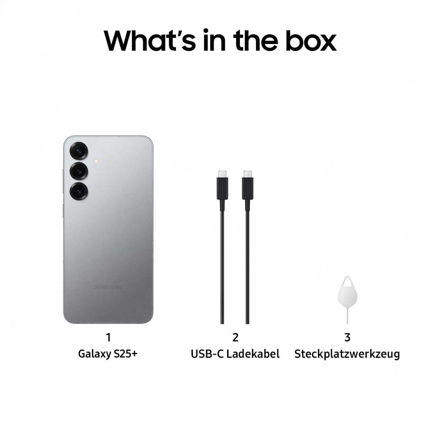 Samsung Galaxy S25+ AI Smartphone mit Galaxy AI, Ohne Vertrag, Handy mit Android, 12 GB RAM, 512 GB Speicher, 50-MP-Kamera, Silver Shadow, 3 Jahre Herstellergarantie (Generalüberholt)