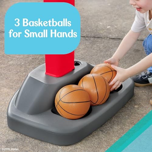 Fisher-Price™ Grow-to-Pro Basketball Hoop for Toddlers & Kids - Adjustable Height Indoor/Outdoor Play Set with Ball, 18 Months - 5 Year - image 6