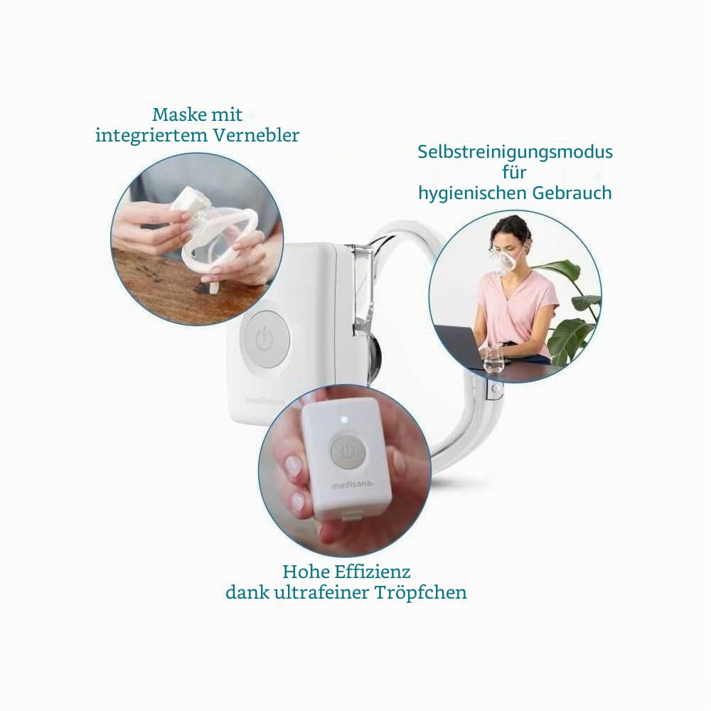 Medisana IN 705 Inhalator mit Mundstück, mit Atemmaske