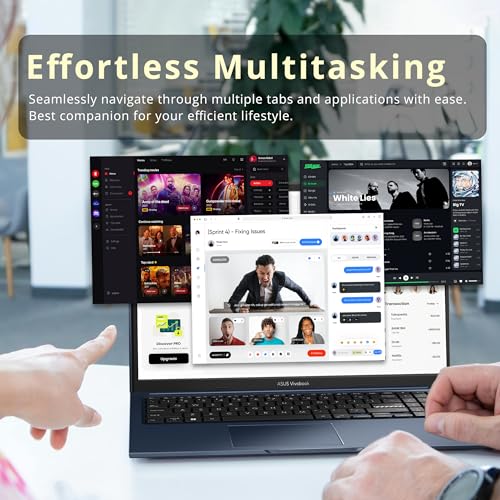 Image of ASUS Vivobook 15.6 inch FHD Laptop, Intel i5-1235U, 40GB DDR4 RAM, 2.16TB Storage (2TB SSD+160GB Docking Station Set), Intel Iris Xe Graphics, Number Pad, WiFi 5, Win 11 Pro, Quiet Blue