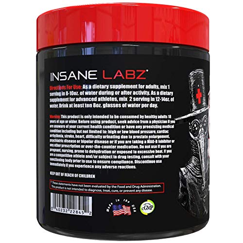 Insane Labz The Surgeon Bcaa Recovery Powder - Branched Chain Amino Acid Post Workout Drink For Muscle Recovery - 30 Srvgs, Fruit Punch #TOP2