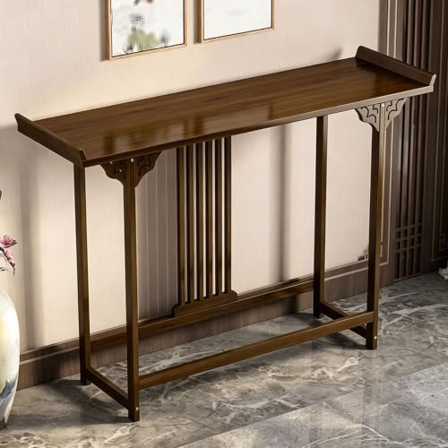 Mesa Consola Bambú Estrecha Estilo Antiguo Consola Recibidor