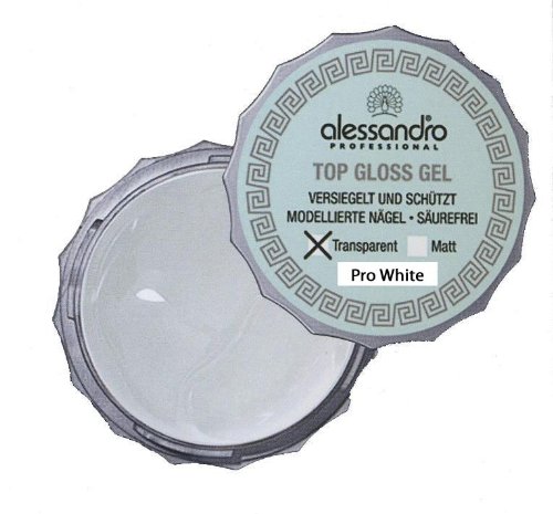 Preisvergleich Produktbild alessandro TOP GLOSS Gel Pro White 15g