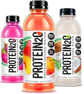 Protein2o Low Calorie Protein Infused Water, 10g Whey Protein Isolate, Variety Pack