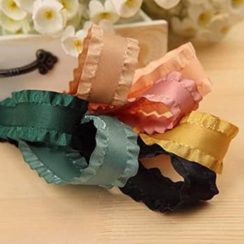 Amazon.co.jp: Merucy 4m フリルリボン サテンリボン