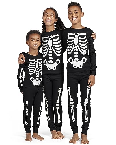 Image of The Children's Place Baby, Toddler and Big Kids' Siblings Matching Halloween Pajama Sets, Cotton