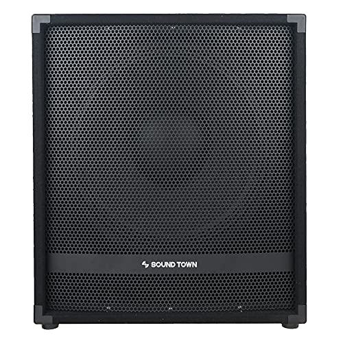 Sound Town Metis Series 2400 Watts 18" Powered Subwoofer With Class-D Amplifier, 4-Inch Voice Coil, High-Pass Filter (Metis-18Pwg) #TOP1