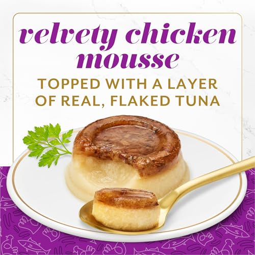 Purina Fancy Feast Layered Delights Chicken Mousse Topped with Flaked Skipjack Tuna Gourmet Wet Cat Treats - 1.96 oz. (Pack of 8) - image 2