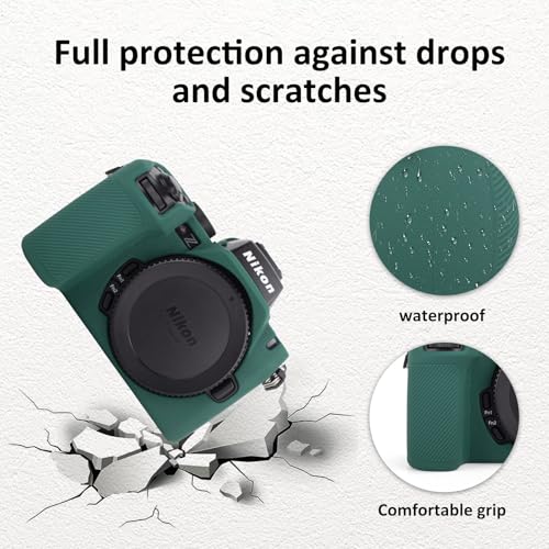 Funda para cámara Nikon Z50 II de silicona verde miniatura 5