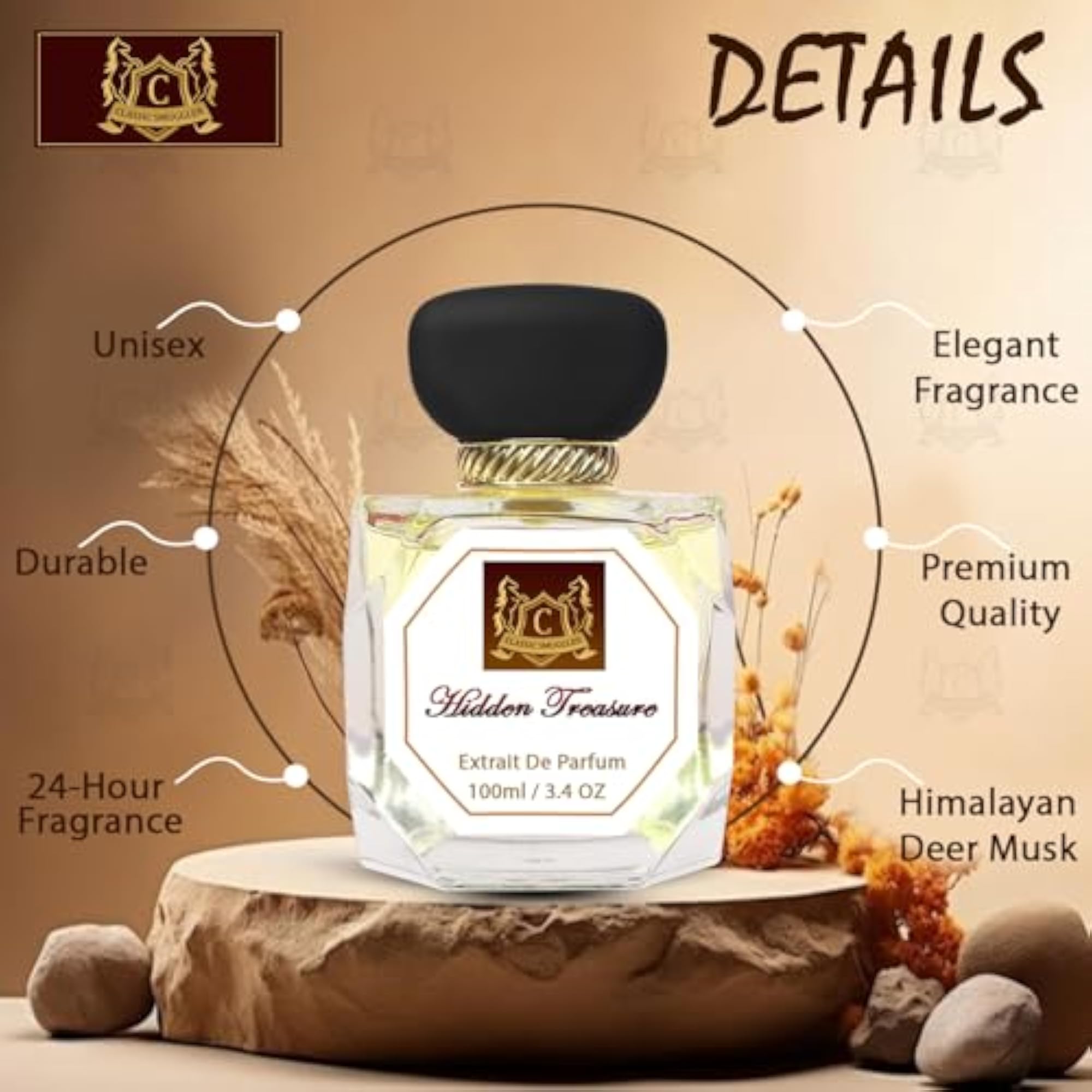 Hidden Treasure Unisex Perfume, Himalayan Deer Musk