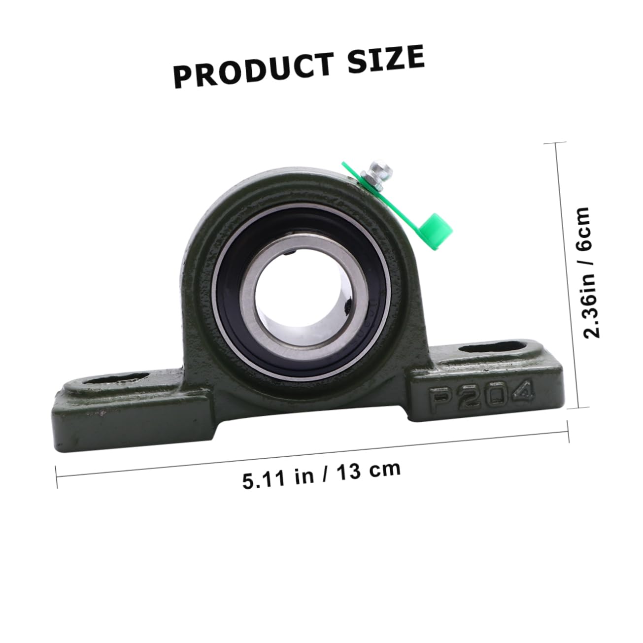 FUNOMOCYA 2pcs Spherical Bearing Self Aligning Pillow Block Heavy Duty Pillow Block Bearings Self-lubricating Bearing Pillow Block Flange Bearing Low Noise Bearing Pillow Block Bushing Green