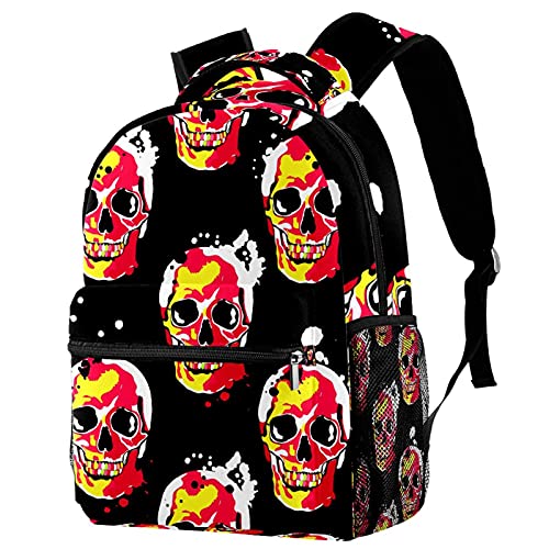 Sac à dos voyage mignon chat Jour des morts, cadeau original pour fille et garçon