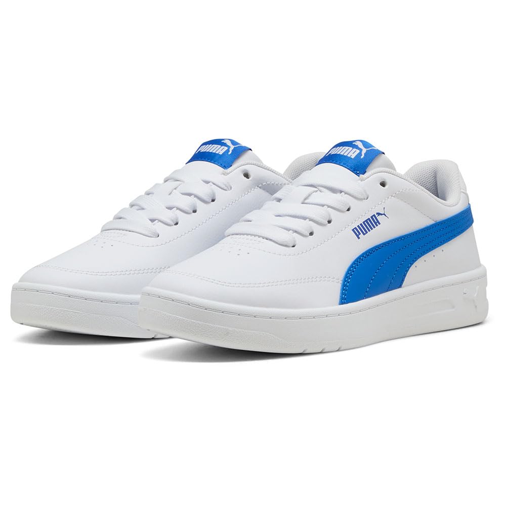 PUMA Court Classic Clean Jr Sneaker, 3.5 UK White