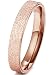 FIBO STEEL 4MM Titanium Womens Rings for Girls Wedding Engagement Rings, Size 6