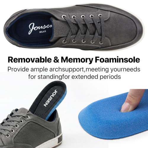 Image of Jousen Men's Fashion Sneakers Classic Retro Casual Shoes for Men Breathable Business Dress Sneaker