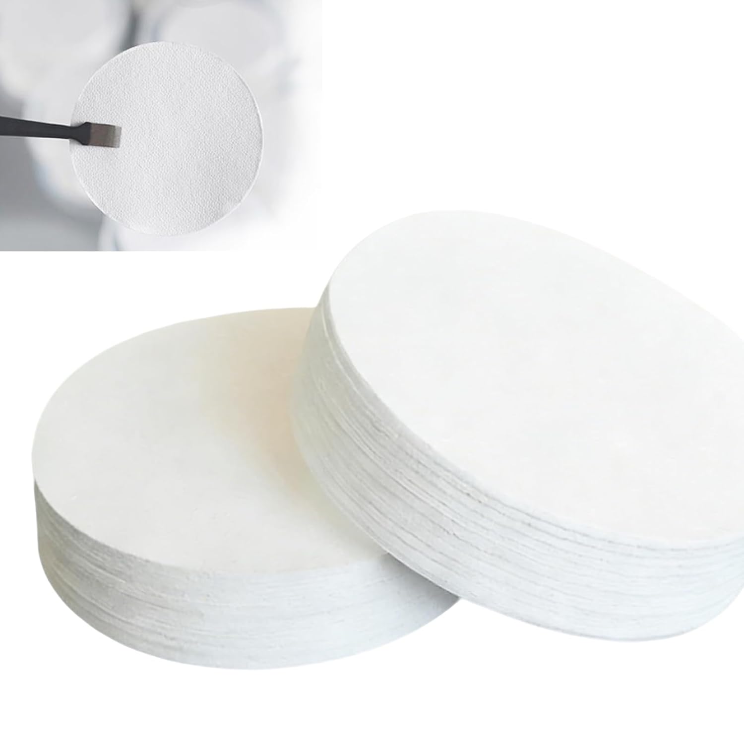 Borosilicate Glass Fiber Binder Free Filter - Glass Microfiber Filters,1.2 μm,47 mm (Pack of 100)