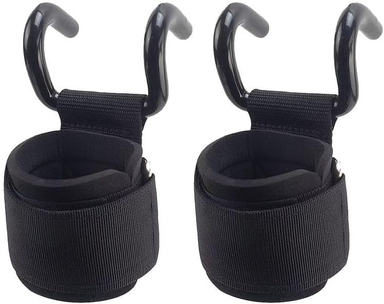 Weight Lifting Hooks (Pair), Wrist Strap Hooks for Weightlifting, Adjustable Men and Women Gym Lifting Straps Hook for Pull-Ups, Deadlifts, Strength Training, and Fitness Workouts