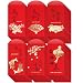 Supla 120 Pcs 6 Design Chinese Hong Bao Red Envelopes Chinese Lucky Money Envelopes Red Packet Lai See Lucky Packet Cash Envelopes Red Pockets for 2019 Chinese New Year Pig Year Wedding Birthday