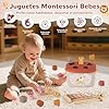 Almaxi Juguetes Bebes 6-12 Meses | 5 en 1 Juguetes Montessori Sensorial con Juguetes de Madera para Apilar y Clasificar,Juguete Educativo Bebé 6 9 12 Meses | Regalo 6 a 12 Meses Cumpleaños/Navidad #2
