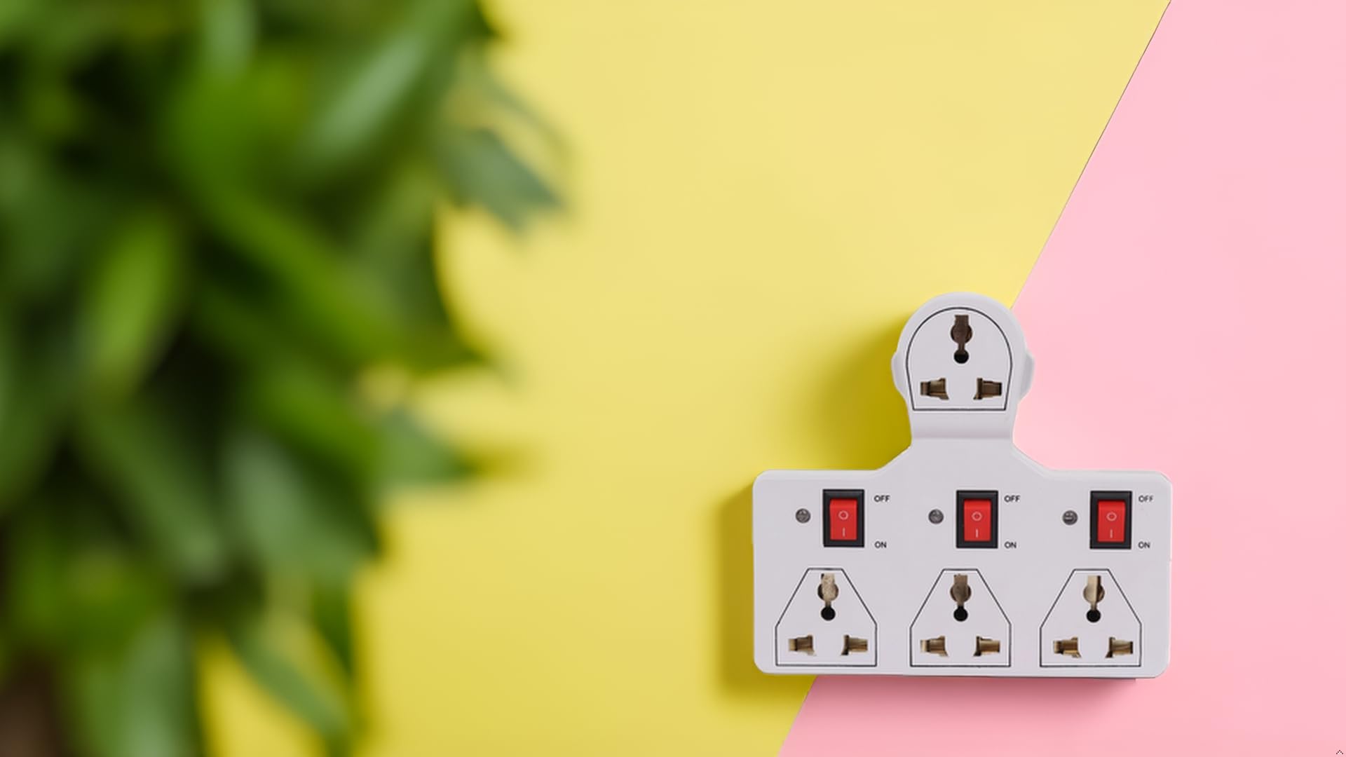 Multi-Plug Extension Board with 4 Sockets and 3 Individual Switches | Universal Sockets, Individual On/Off Switches, Wall Mount Design, White Finish, Home & Office Use-picture-27