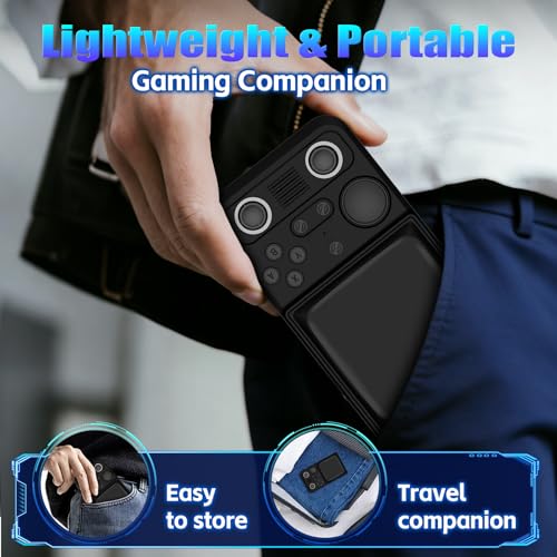 Image of R36TMAX Retro Handhled Game Console, 4.0 Inch Retro Gaming Console with 4000mAh Battery, 128GB TF Card with Video Games, Portable Retro Game Console Supports WiFi Networked Fighting, Black