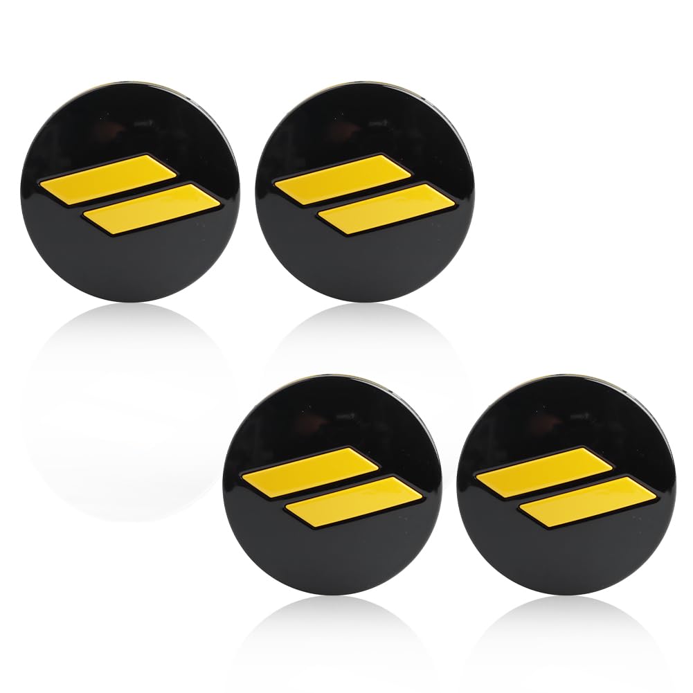 VANKUB 4pcs Wheel Center Cap 63mm/2.5 inches Slash Covers Hub Cap Emblem Badge for Dodge Charger Challenger Durango Hornet Dart R/T SRT Magnum Nitro