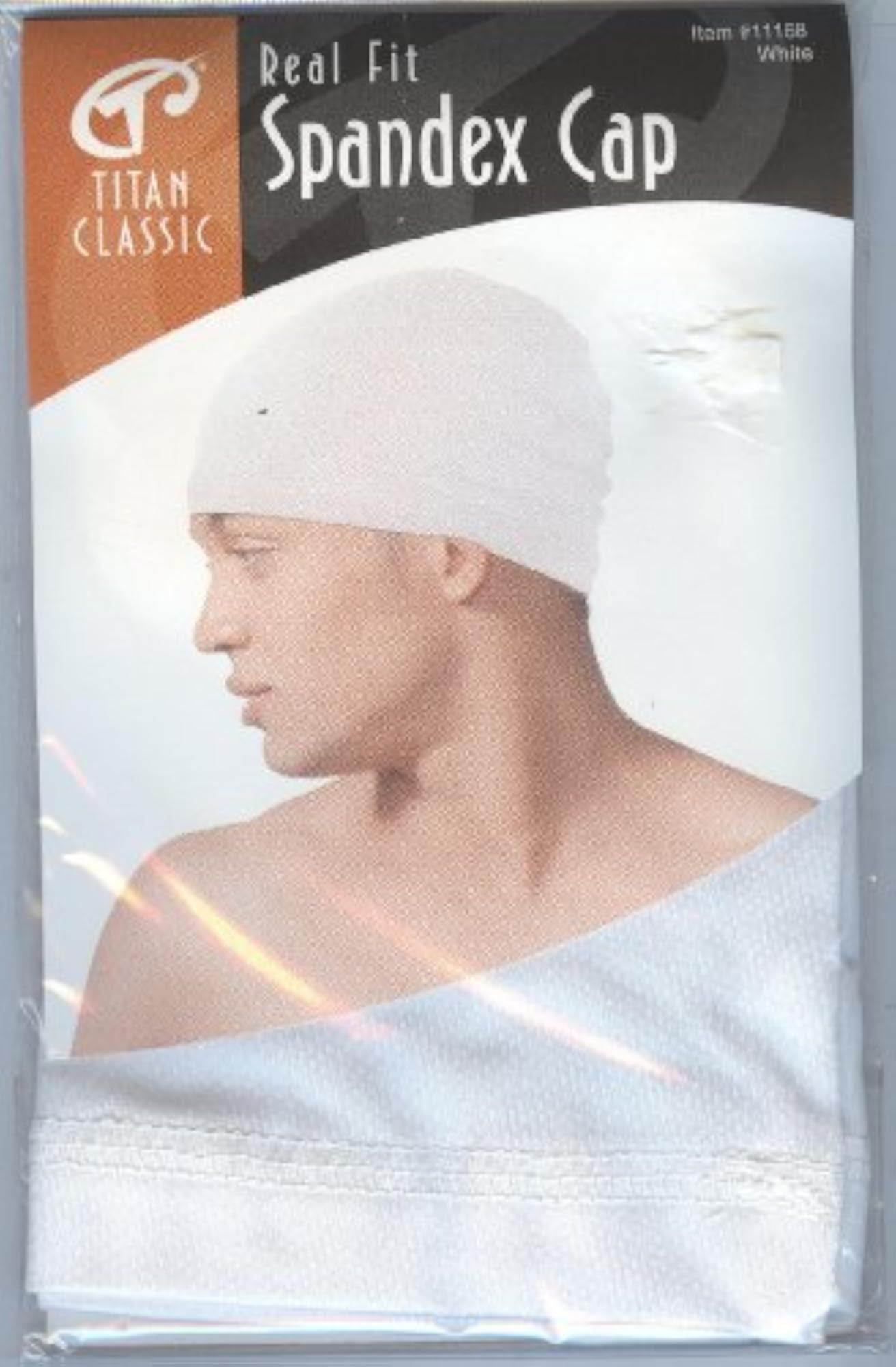 Real Fit Spandex Cap, White