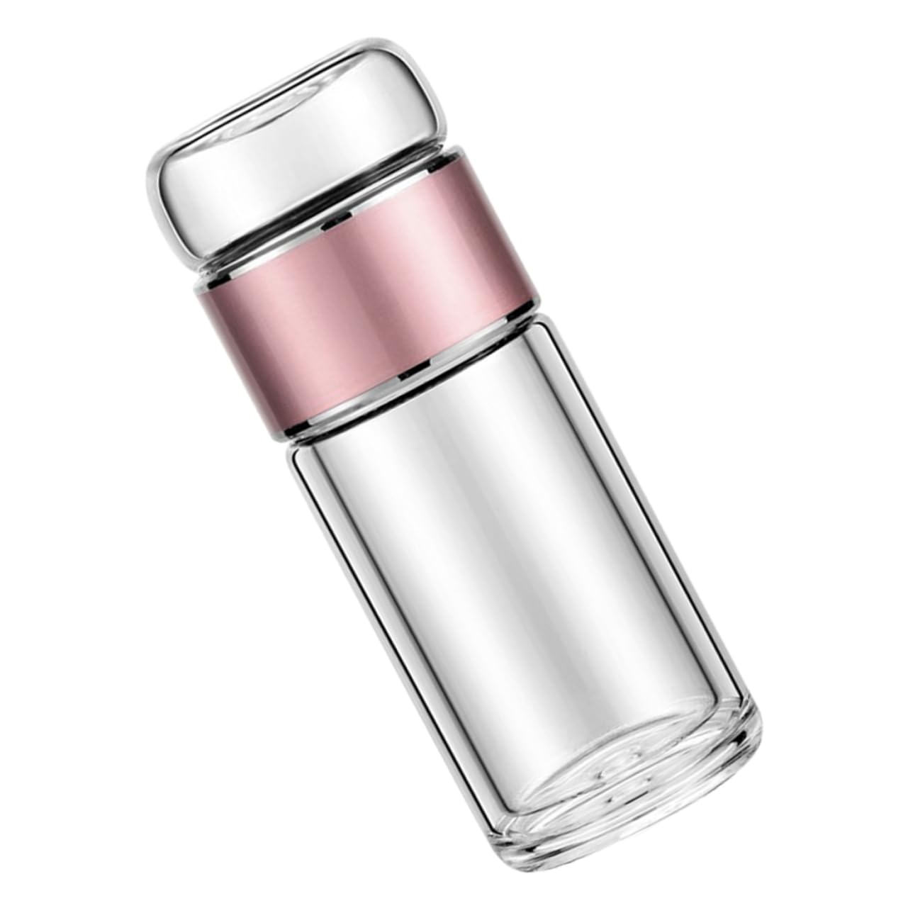 STOBAZA Glass Tea Infuser Bottle 280ml Leakproof Green Tea Water Separation Cup Strainer