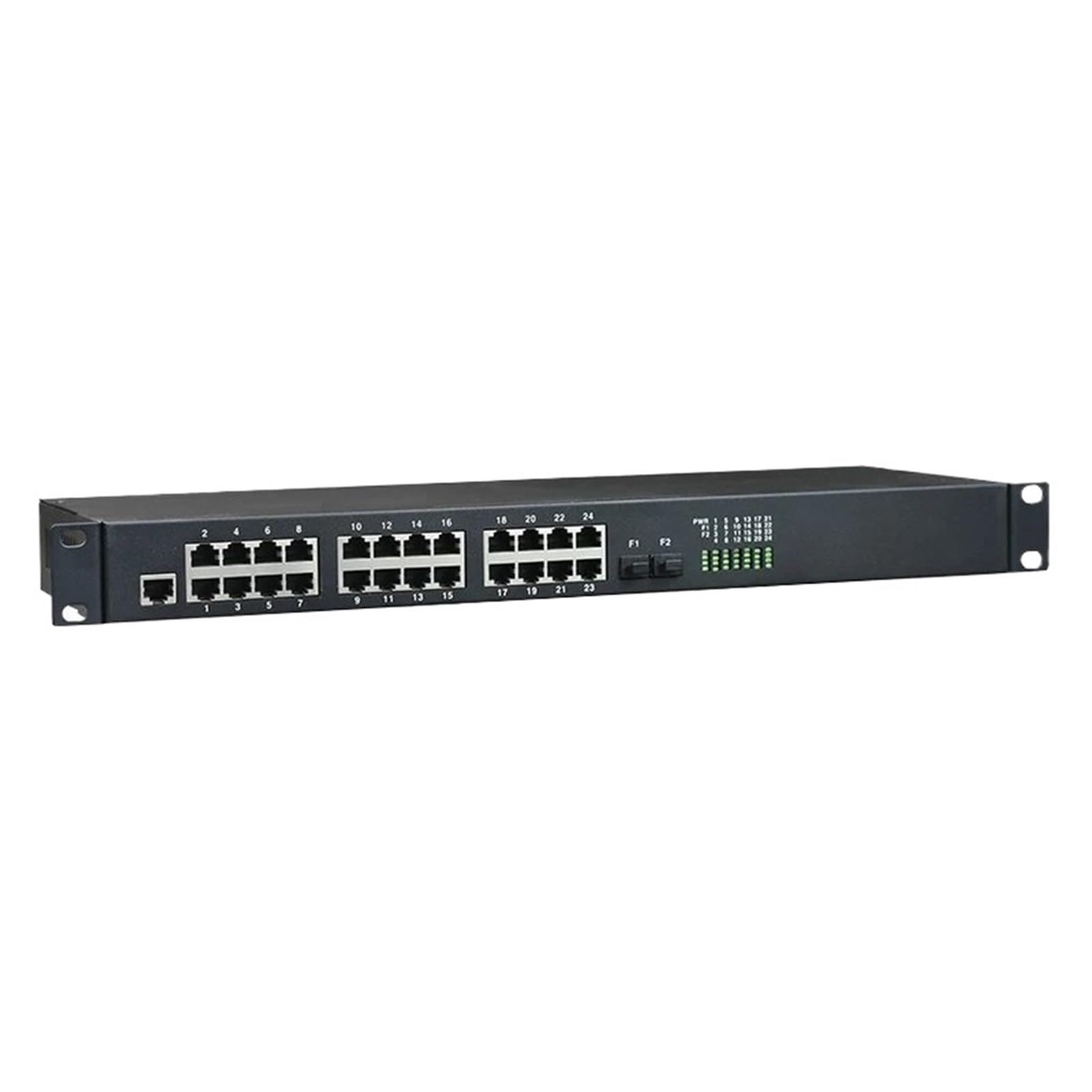 Convertisseur de média fibre optique RJ45 SC 24 ports, commutateurs Ethernet fibre optique Gigabit UTP