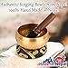 Relaehih Tibetan Singing Bowls Set-Hand-hammered in Nepal Sound Bowl for Meditation, Yoga, Chakra, Meditation Accessories, Unique Gifts for Women, Men (Black, 3.15 inch)