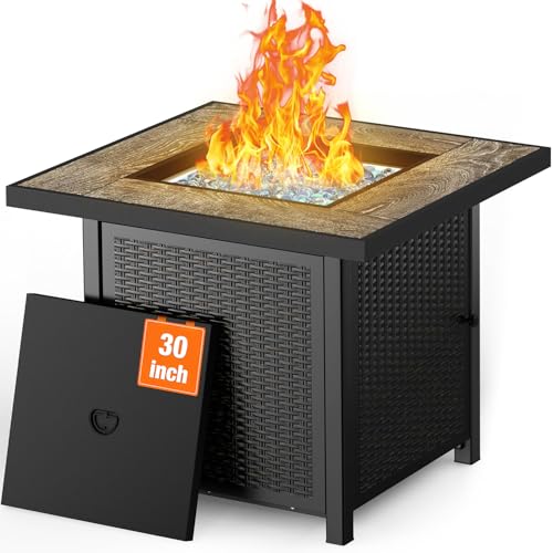 BALI OUTDOORS 50000 BTU Propane Fire Pit for Outdoor, 30 in...