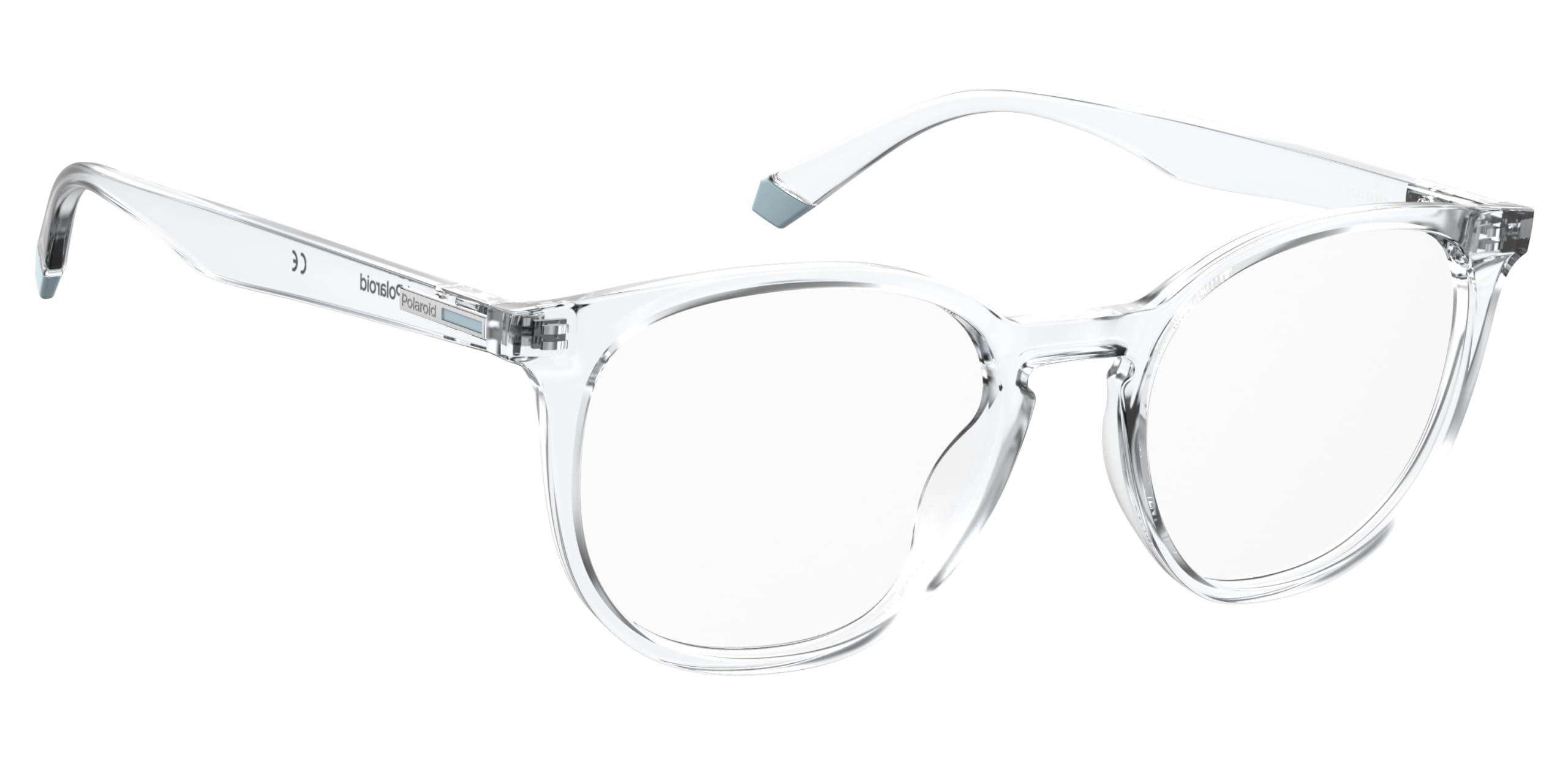Polaroid Brille mit Sehstärke für Herren optional mit Sonnenbrillentönung oder Blaulichtfilter, Rechteckig, gefertigt aus Polyamid (inklusive Brillenetui)
