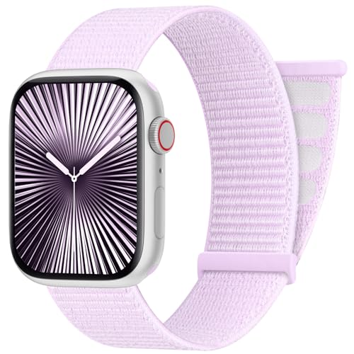 AMSKY Sport Nylon Loop Band Compatible with Apple Watch Bands 38MM 40MM 41MM 42MM 44MM 45MM 46MM...