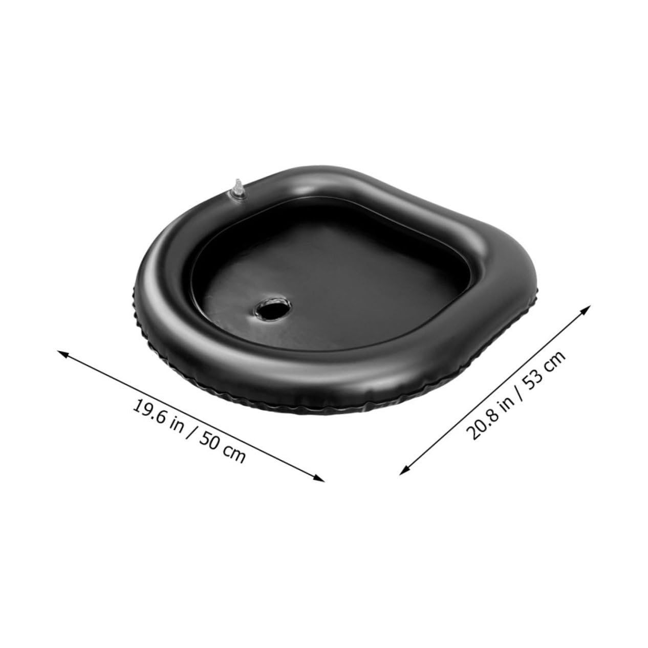 Didiseaon Inflatable Shampoo Basin Shampoo Holder for Hair Washing Basin for Portable Hair Washing Sink Bed Hair Washing Basin Inflatable Hair Shampoo Tray Kid Shampoo Black Pvc