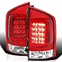 SPEC-D TUNING Red Clear LED Tail Lights Compatible with 2005-2015 Nissan Armada , Left + Right Pair Assembly