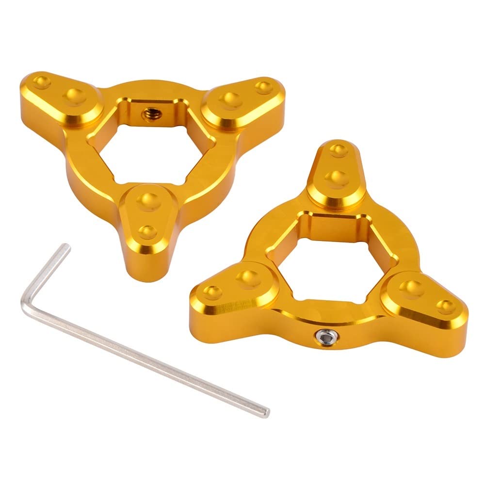Motorcycle 17mm CNC Suspension Fork Preload Adjusters, for YAMAHA, V-Max V Max 1700 YZF R6 YZF750 YZF600R YZF1000R Thunderace Motorcycle Fork Preload Adjuster(Gold)