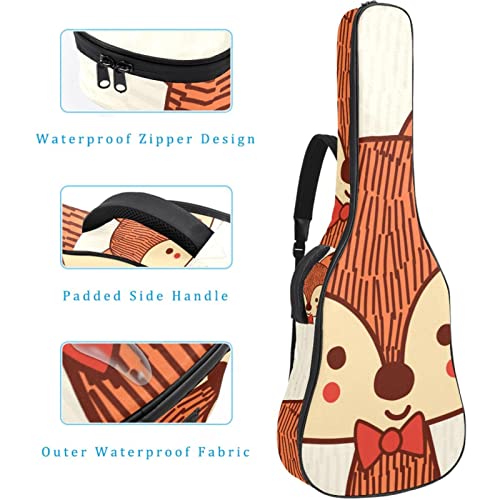 Housse étanche pour guitare acoustique avec double bandoulière et poche Motif renard, Multicolore 01., 42.9×16.9×4.7 in… - Les Beatles, Paul McCartney, John Lennon, RIngo Starr, George Harrison Housse étanche pour guitare acoustique avec double bandoulière et poche Motif renard, Multicolore 01., 42.9x16.9x4.7 in… – Image 5