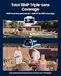 REOLINK OMVI 3i PoE Triple-Lens PoE Security Camera with Auto Tracking | 10MP 180° Panoramic & 4K PT, AI Video Search, 24/7 Recording, Perimeter Protection, Color & IR Night Vision, Smart Detection